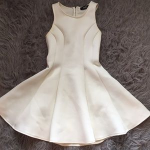 White skater dress